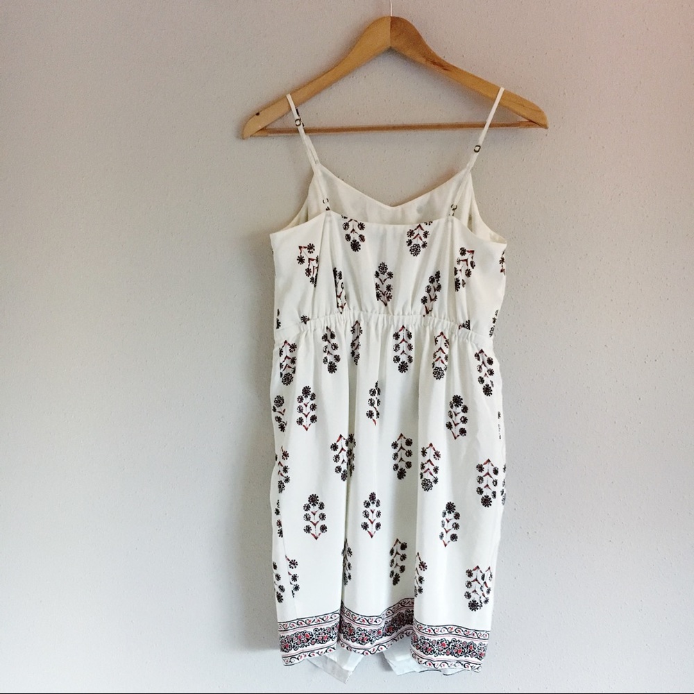 Madewell Ivory Silk Sandstar Vine Floral Dress - Picture 8 of 8